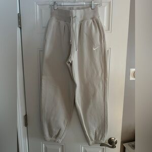 Nike Beige Fleece Joggers Women’s Size S